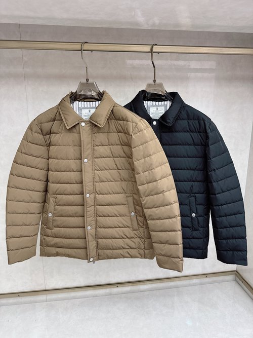 Brunello Cucinelli Classic Loose-Fit Warm Down Jacket