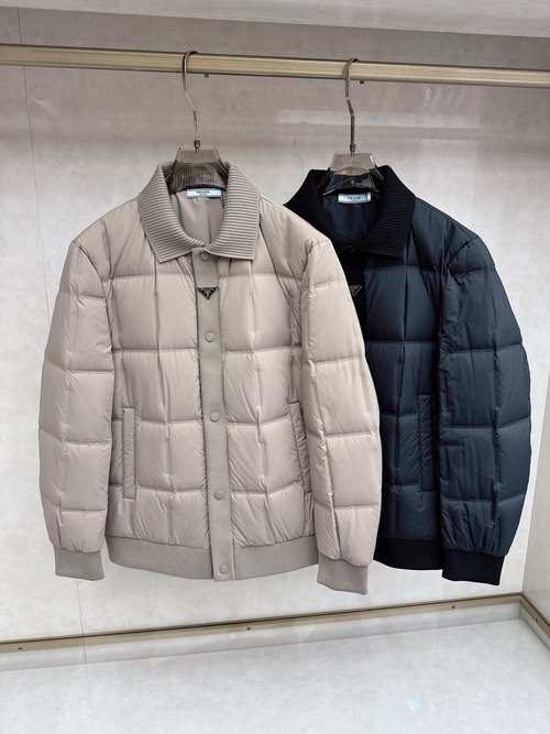 Prada Original Down Jacket featuring Triangle Logo