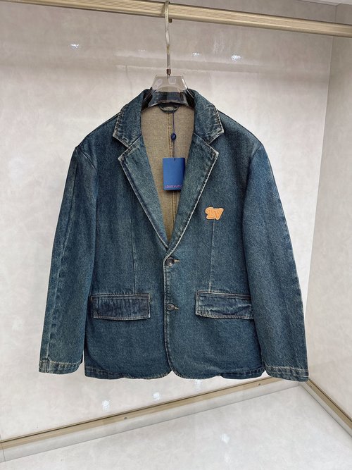 Louis Vuitton New Original Denim Breathable and Comfortable Jacket