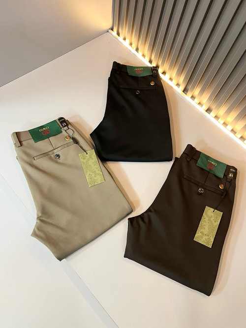 Gucci Comfortable Anti-Wrinkle Casual Dress Pants