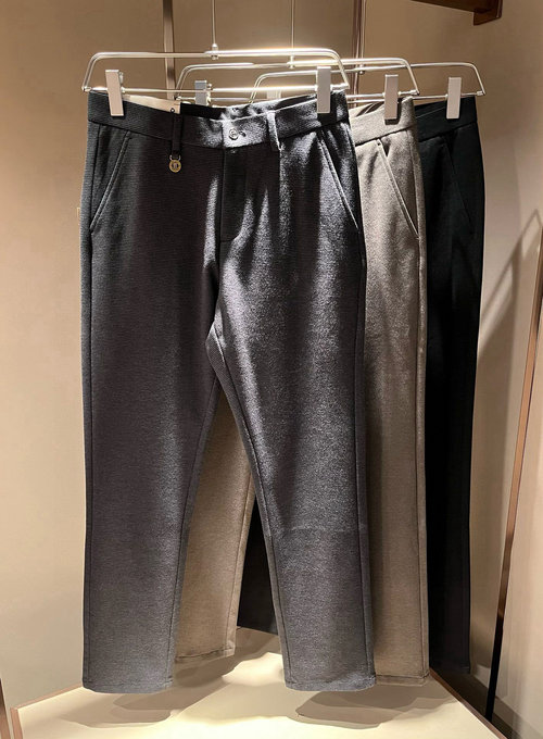 Burberry Classic Solid Casual Cashmere Straight Trousers