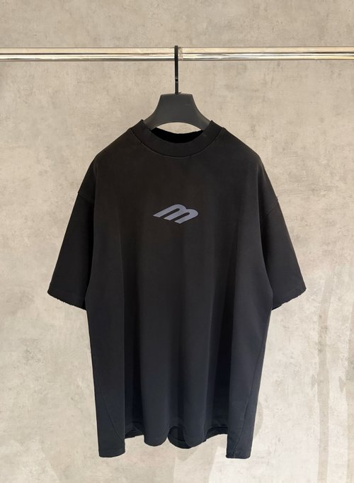 Balenciaga New Short-Sleeve T-Shirt, Custom Dyed Cotton