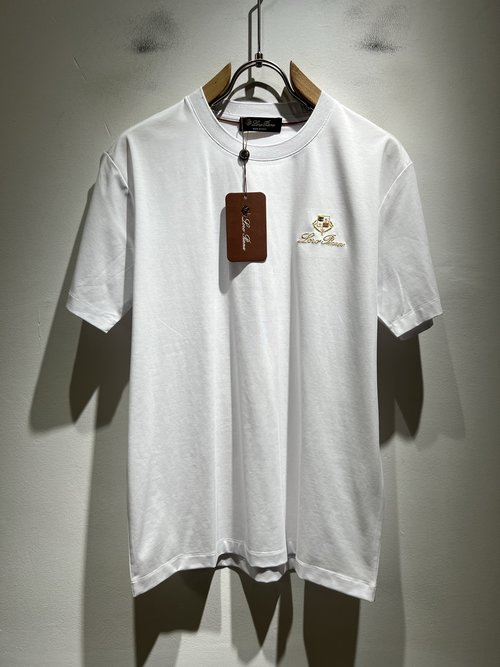 Loro Piana Logo-Embroidered Short Sleeve Base Layer Shirt