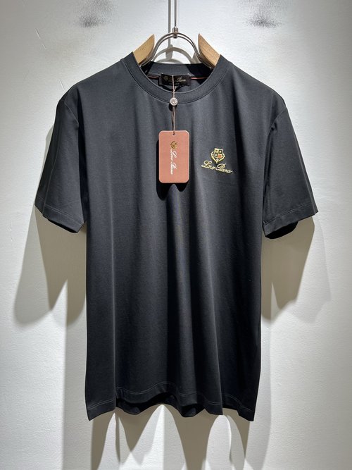Loro Piana Logo-Embroidered Cotton Short Sleeve Undershirt