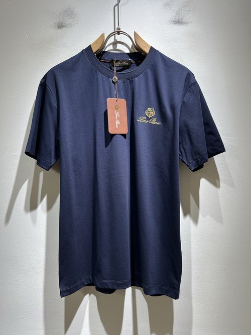 Loro Piana Logo-Embroidered Cotton Short Sleeve Undershirt
