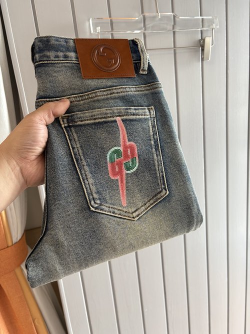 Fendi Soft Jeans with Luxury Cowhide Label