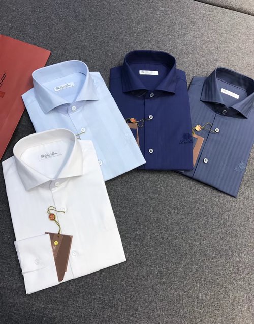 Prada Luxurious Jacquard Long-Sleeve Shirt with Fine Details