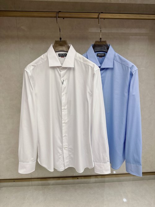 Zegna Classic Herringbone Cotton Shirt for Every Occasion