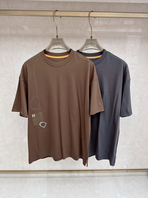 Hermes Mechanical Warhorse Print T-Shirt with Premium Fabric