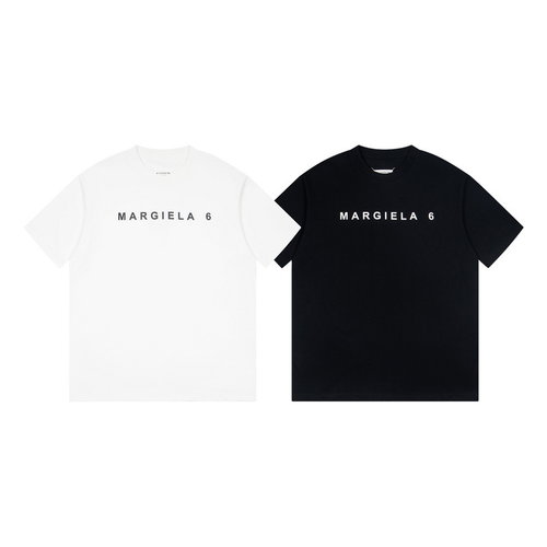 Maison Margiela Classic Letter 6 Printed Cotton T-Shirt