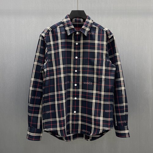 Gucci Scottish Tartan Cotton Jacquard Shirt