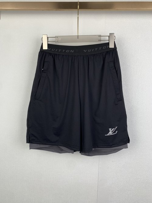 Louis Vuitton Elastic Cotton Jogging Shorts with Logo