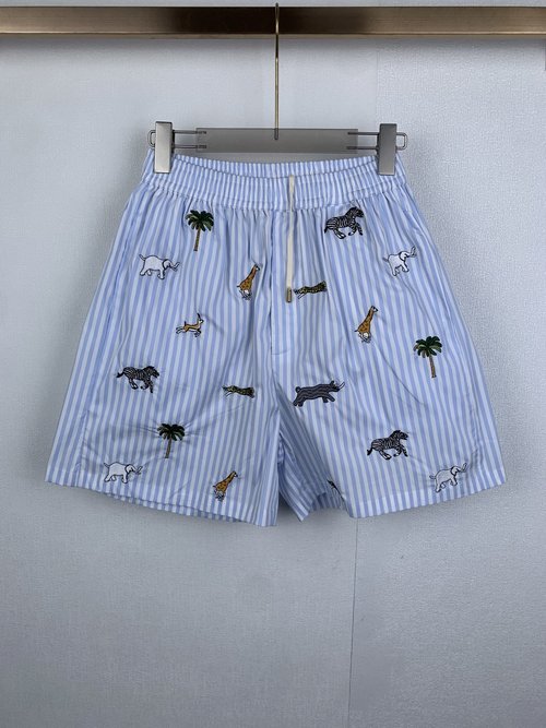 Louis Vuitton Animal Embroidery Beach Shorts