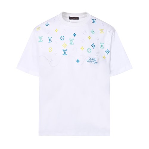 Louis Vuitton Classic Logo Design Short Sleeve T-Shirt