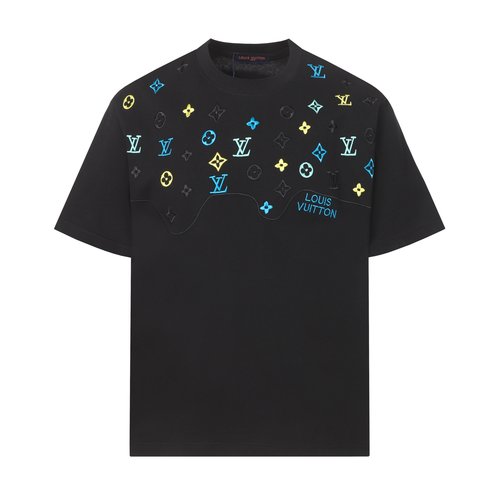 Louis Vuitton Classic Logo Design Short Sleeve T-Shirt