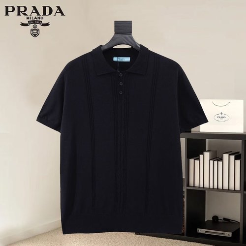 Prada Soft Knitted Short Sleeve Sweater