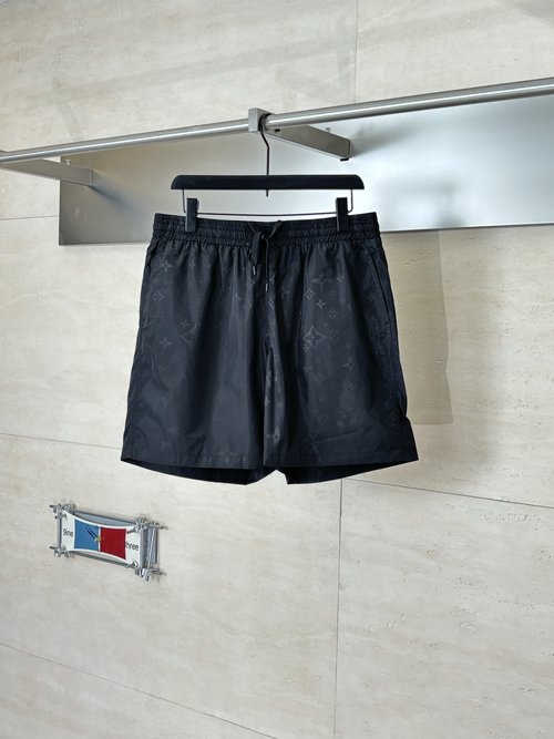 Louis Vuitton Full-Print Ultrasonic Embossed Beach Shorts