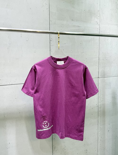 Maison Margiela Short Sleeve T-Shirt with Digital Print and Patchwork