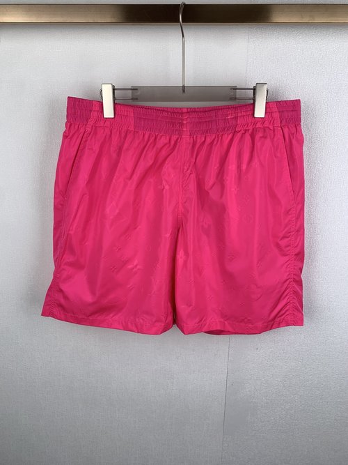 Louis Vuitton Embossed Logo Beach Shorts with Custom Fabric