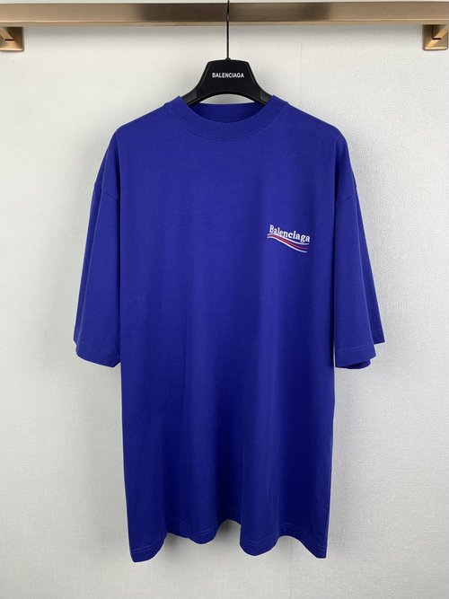 Balenciaga Military Green Oversized Short Sleeve T-Shirt