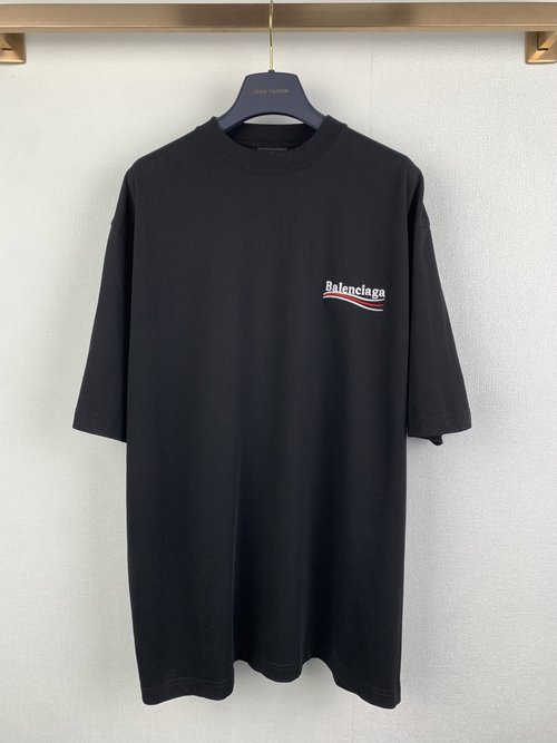 Balenciaga Organic Cotton Oversized Short Sleeve T-Shirt