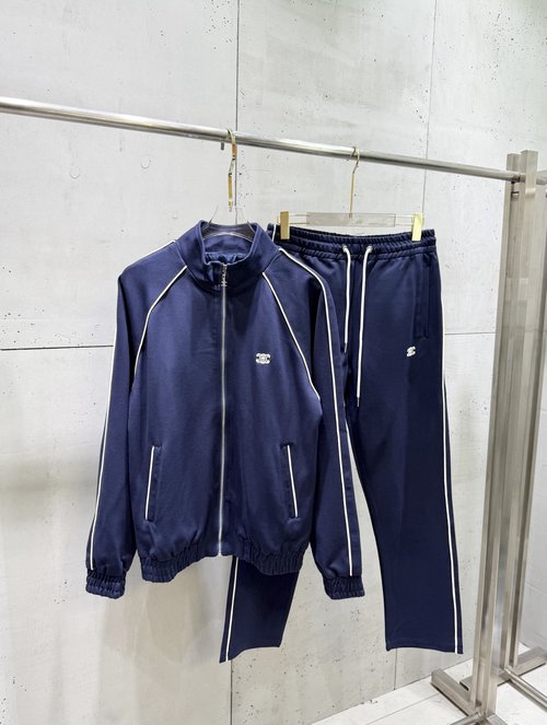 Celine Casual Sports Set with Striped Logo Embroidery