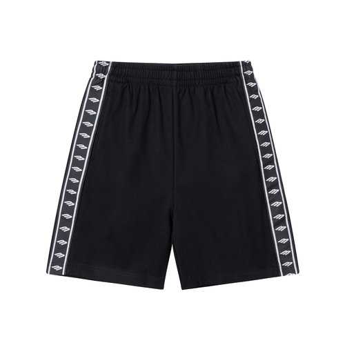 Balenciaga Comfortable Black Logo Striped Sports Shorts