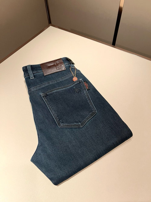 Hermes Premium Denim with Signature Logo Design
