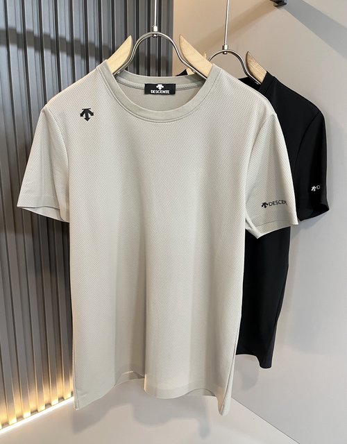 Descente Comfortable Logo-Pressed Athletic Short-Sleeve T-Shirt