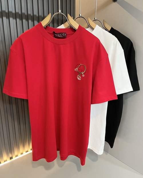 Gucci Comfortable Cotton Round Neck T-Shirt
