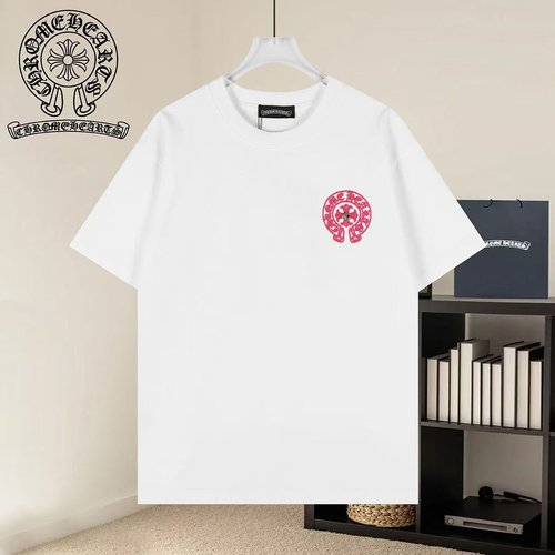 Chrome Hearts T-Shirt with Heavy Wash and Embroidery