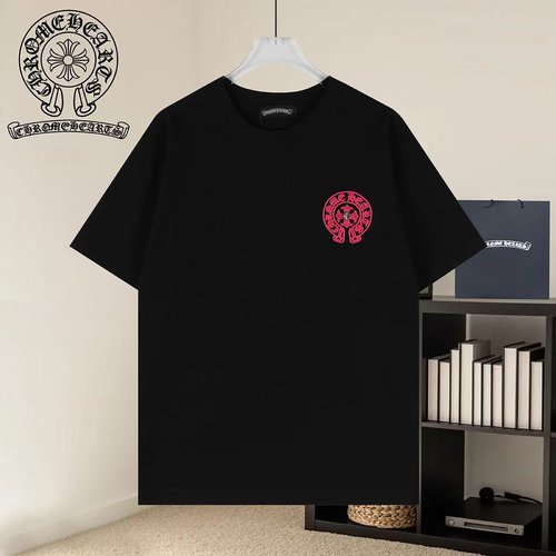 Chrome Hearts T-Shirt with Heavy Wash and Embroidery