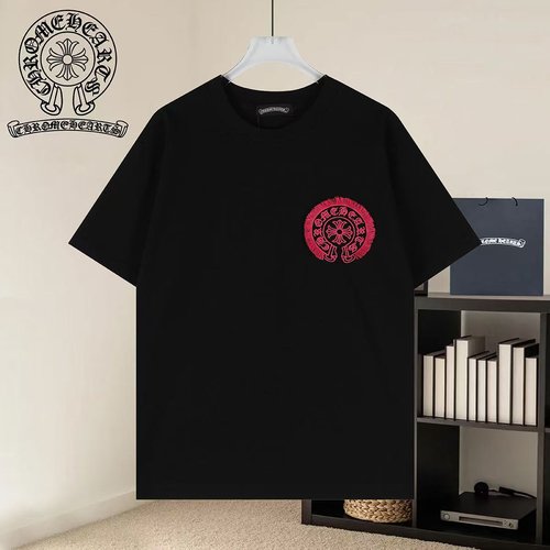 Chrome Hearts T-Shirt with Double Embroidery and Heavy Wash