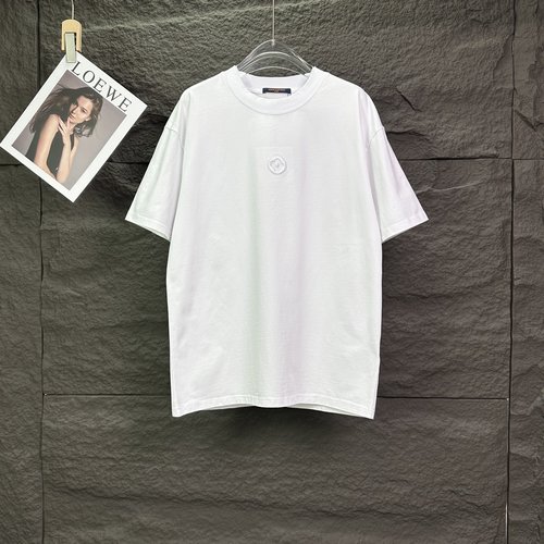 Louis Vuitton Embroidered Sunflower Logo Cotton Tee