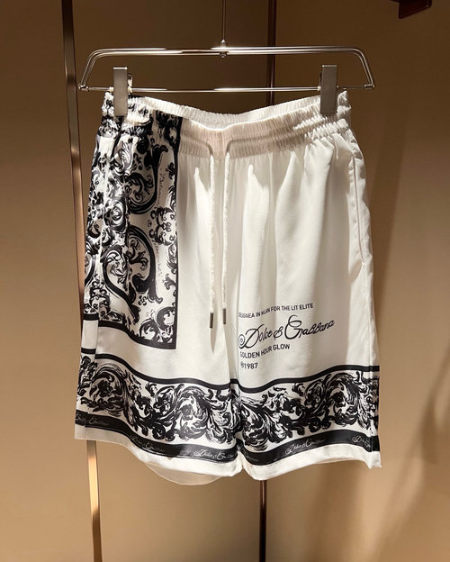 Dolce & Gabbana Elegant Silk-Cotton Blend Pajama Set Featuring Logo