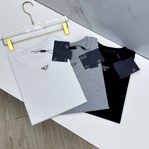 Prada Classic Logo Short-Sleeve T-Shirt in Modern Style