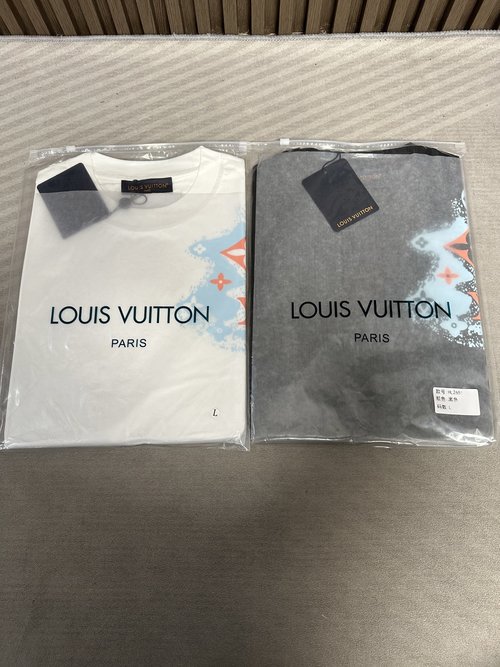 Louis Vuitton Silk-Touch Crew Neck Short Sleeve T-Shirt