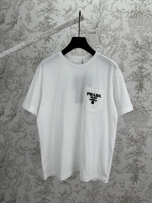 Prada Solid Color Loose T-shirt