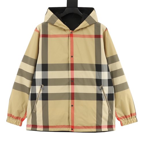Burberry Double-Sided Checked Hooded Jacket