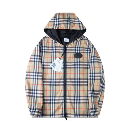 Burberry Classic Checked Hooded Jacket, Trendy & Comfortable Design