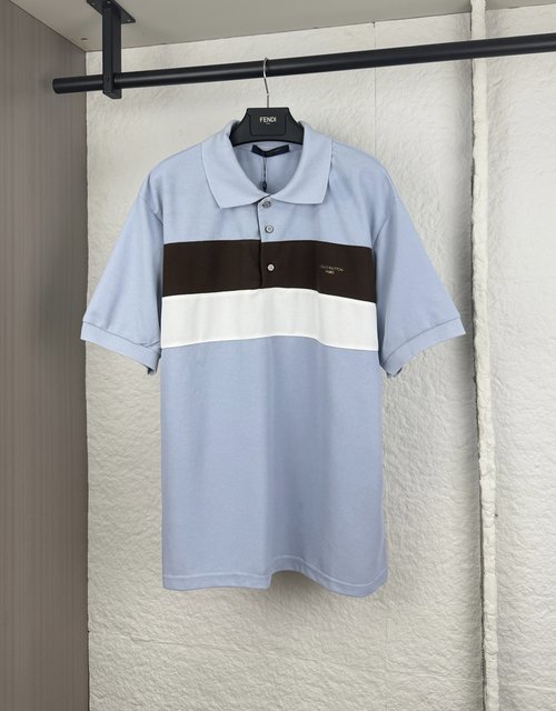 Louis Vuitton Color-Blocked Polo Shirt