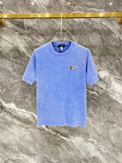 Louis Vuitton Vintage Style Cotton Short Sleeve T-Shirt