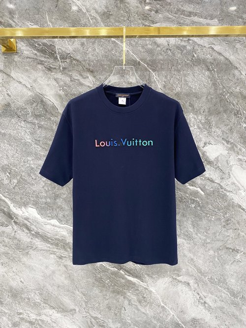 Louis Vuitton Cotton T-shirt with 3D Logo Embroidery