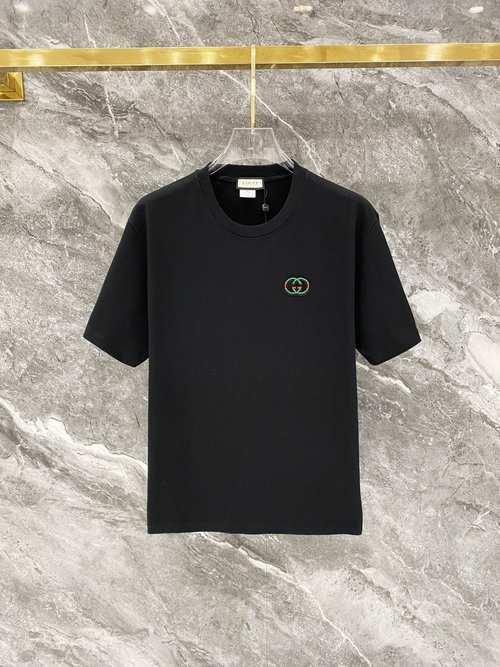 Gucci 300g Cotton Short Sleeve with Embroidered Logo