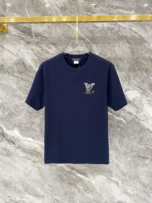 Louis Vuitton Superior Cotton Short Sleeve with Distinctive Logo