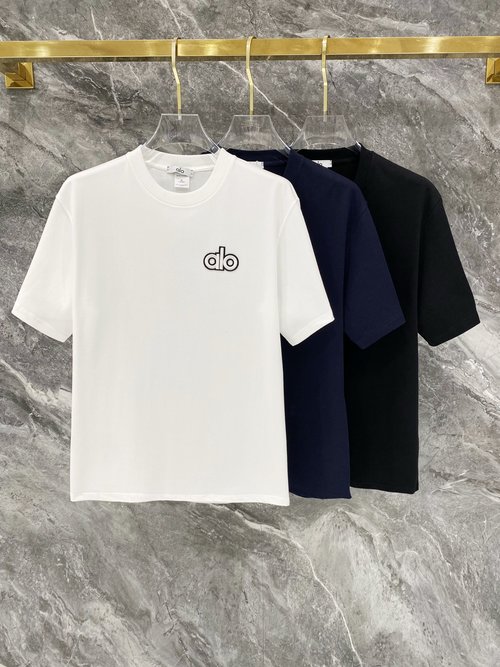 Alo 300g Cotton T-Shirt with Classic Logo