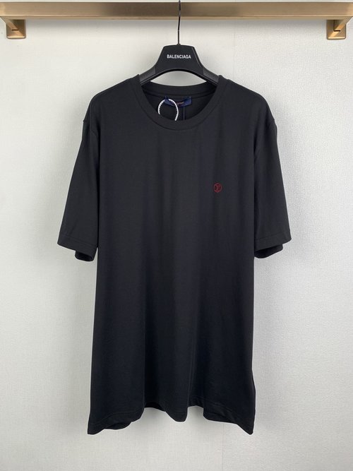 Louis Vuitton Classic Logo Pure Cotton Short Sleeve T-Shirt