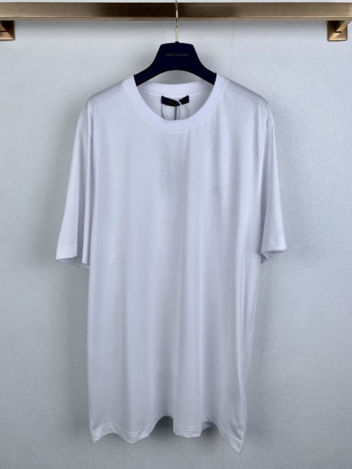 Louis Vuitton Classic Logo Pure Cotton Short Sleeve T-Shirt