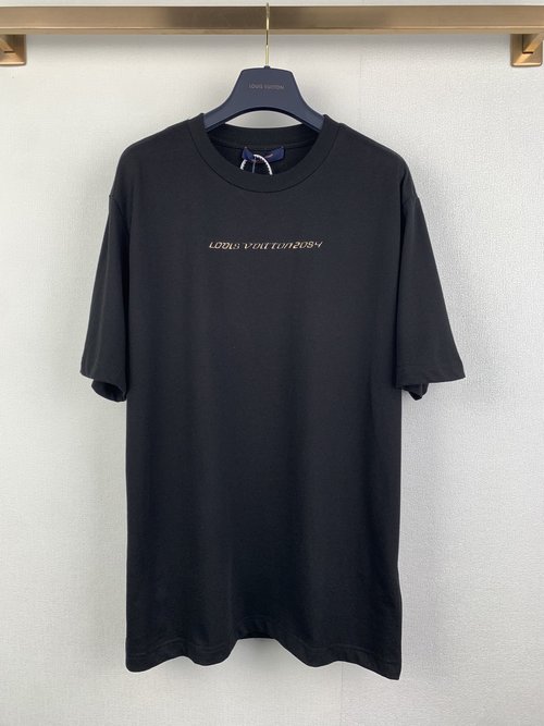 Louis Vuitton Classic Hardware Ornament Round Neck Short Sleeve T-Shirt