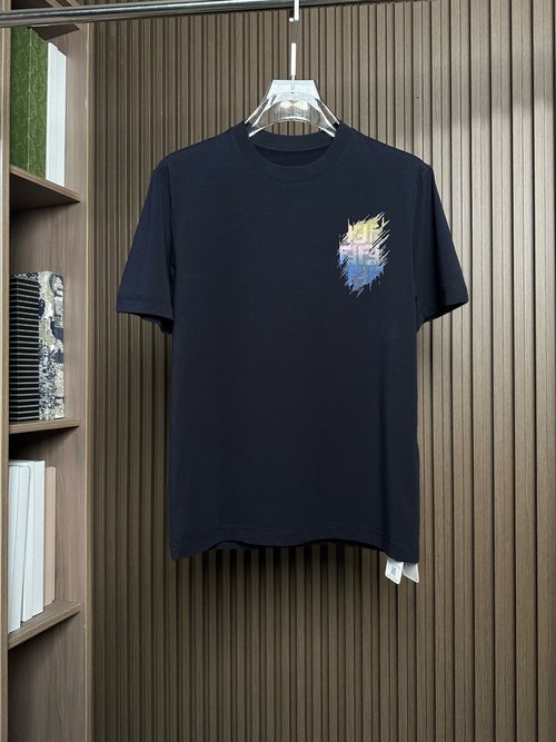 Fendi Imported Navy T-Shirt
